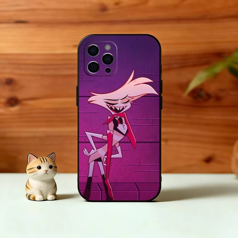 H-Hazbin A-Angel Dust Phone Case Silicone Soft For IPhone 17 16 15 14 13 12 11 X XR Plus Pro Max Plus
