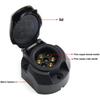 7Pin/13Pin 12V Euro round Trailer Caravans Socket Electrical Connector Adapter Towing Socket Plug Car Accessories