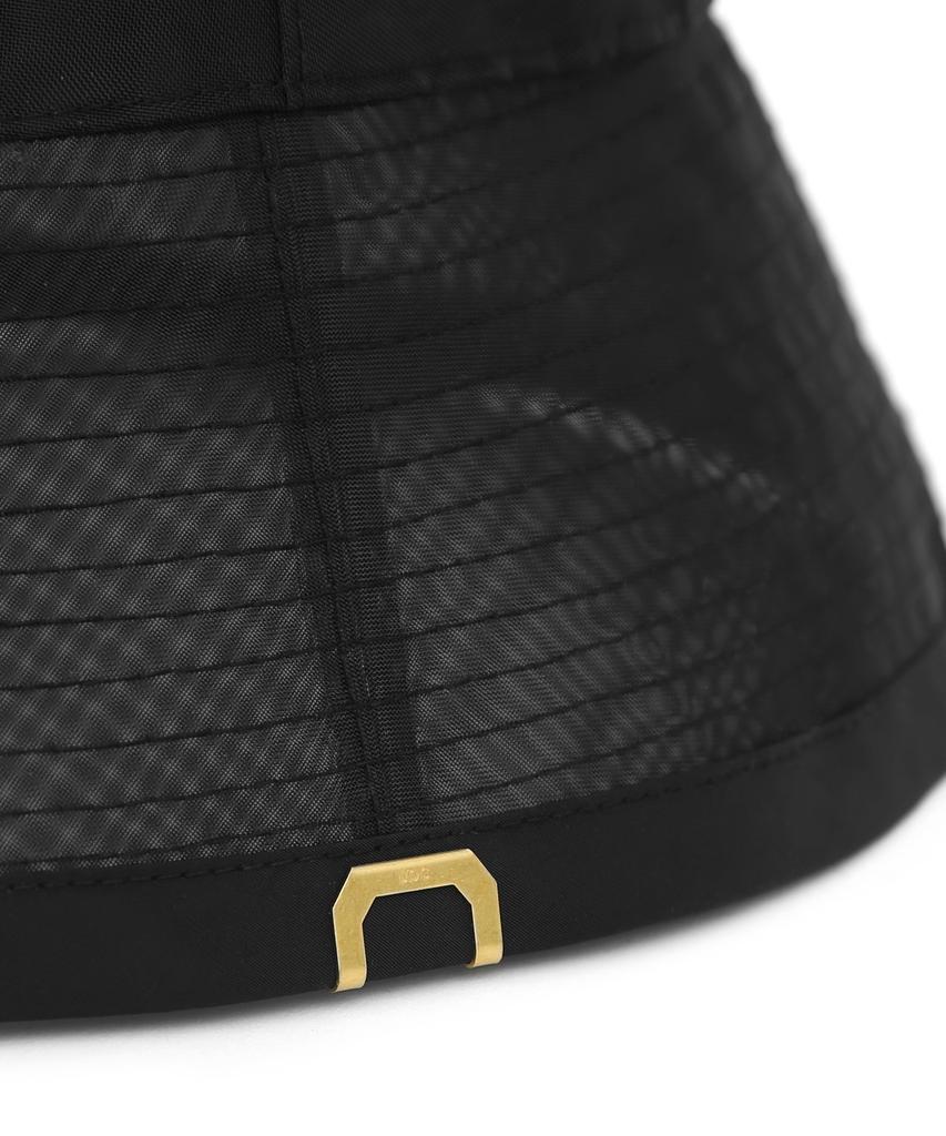 Eondeokeonteulolseutyudio Summer Bucket Hat Net Bucket / Shine Black