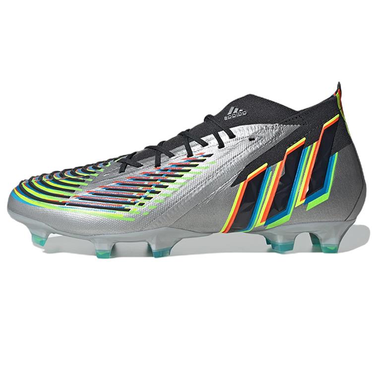 New Adidas Predator Edge.1 Fg 'Silver Metallic Black' HR1573