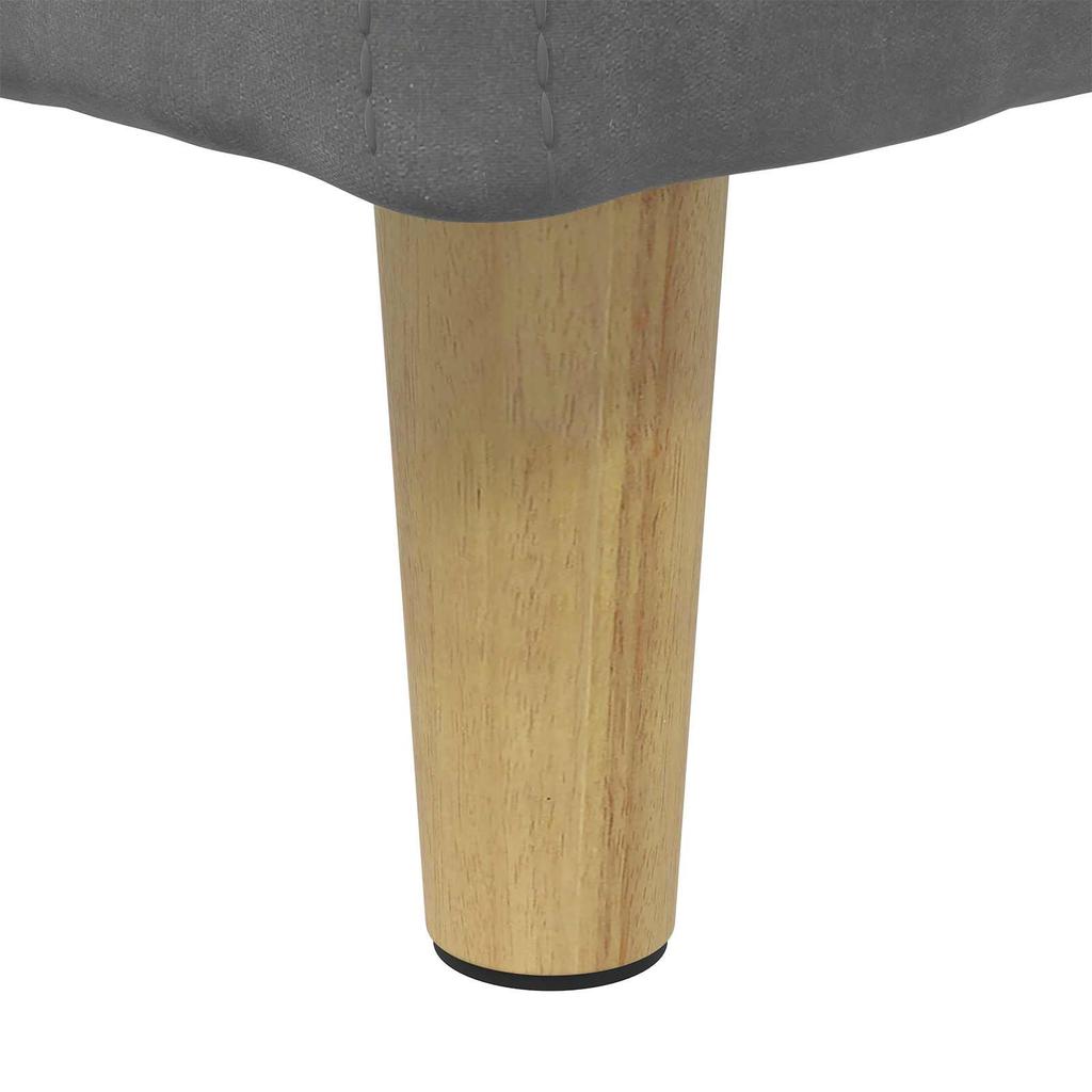 Storage Ottoman Dark Grey 60 x 60 x 45 cm Velvet