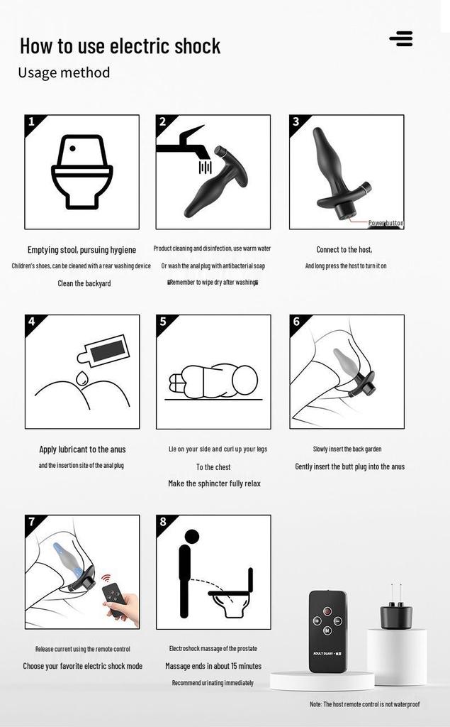 Upgraded Wireless Remote Electric Inflatable Butt Plug for Outdoor and Solo Play