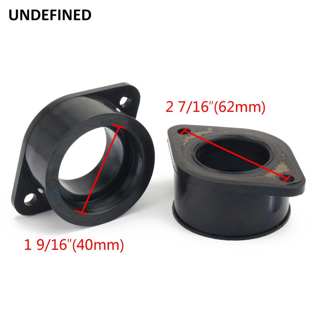 Conjunto Adaptador de Interface de Borracha do Coletor de Admissão do Carburador de Motocicleta Para Kawasaki KZ250 KZ440 1980 1981 1982 1983 Carburador de moto