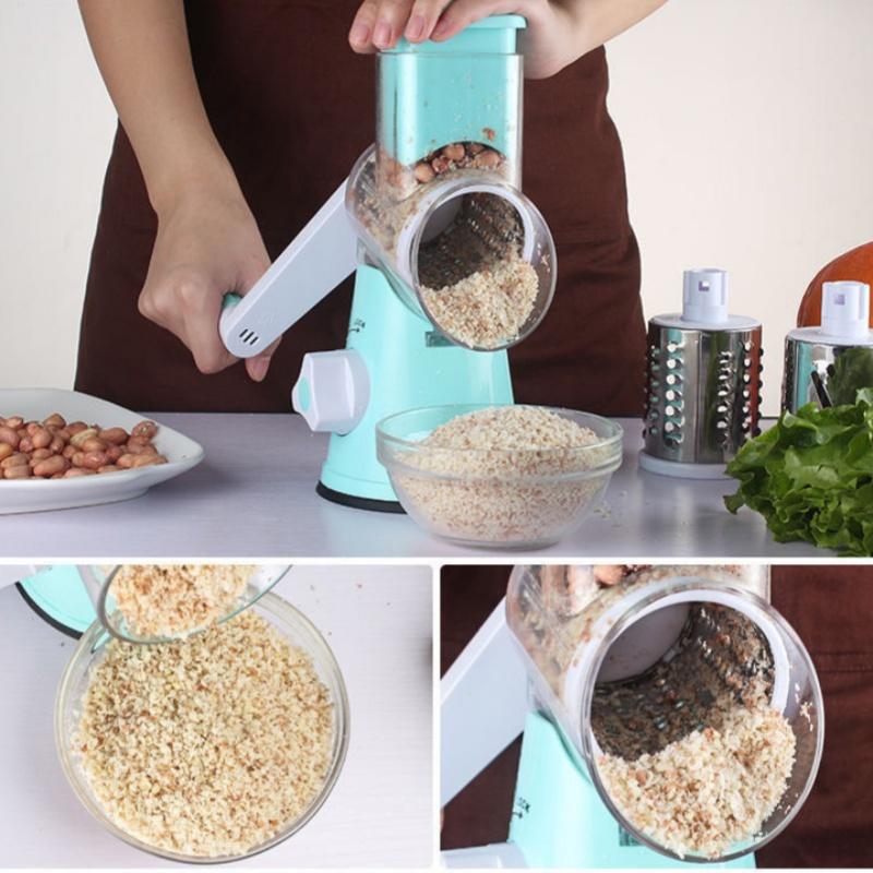 Multifunctional Roller Vegetable Cutter Hand Crank Garlic Potato Shredder Manual Carrot Cheese Grater Tools Kitchen Accessories