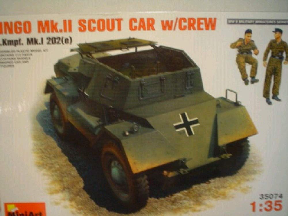 Miniart Dingo MKII 1 202 e with Crew MA35074 Plastic Model 1/35 Pz.Kpfw.Mk