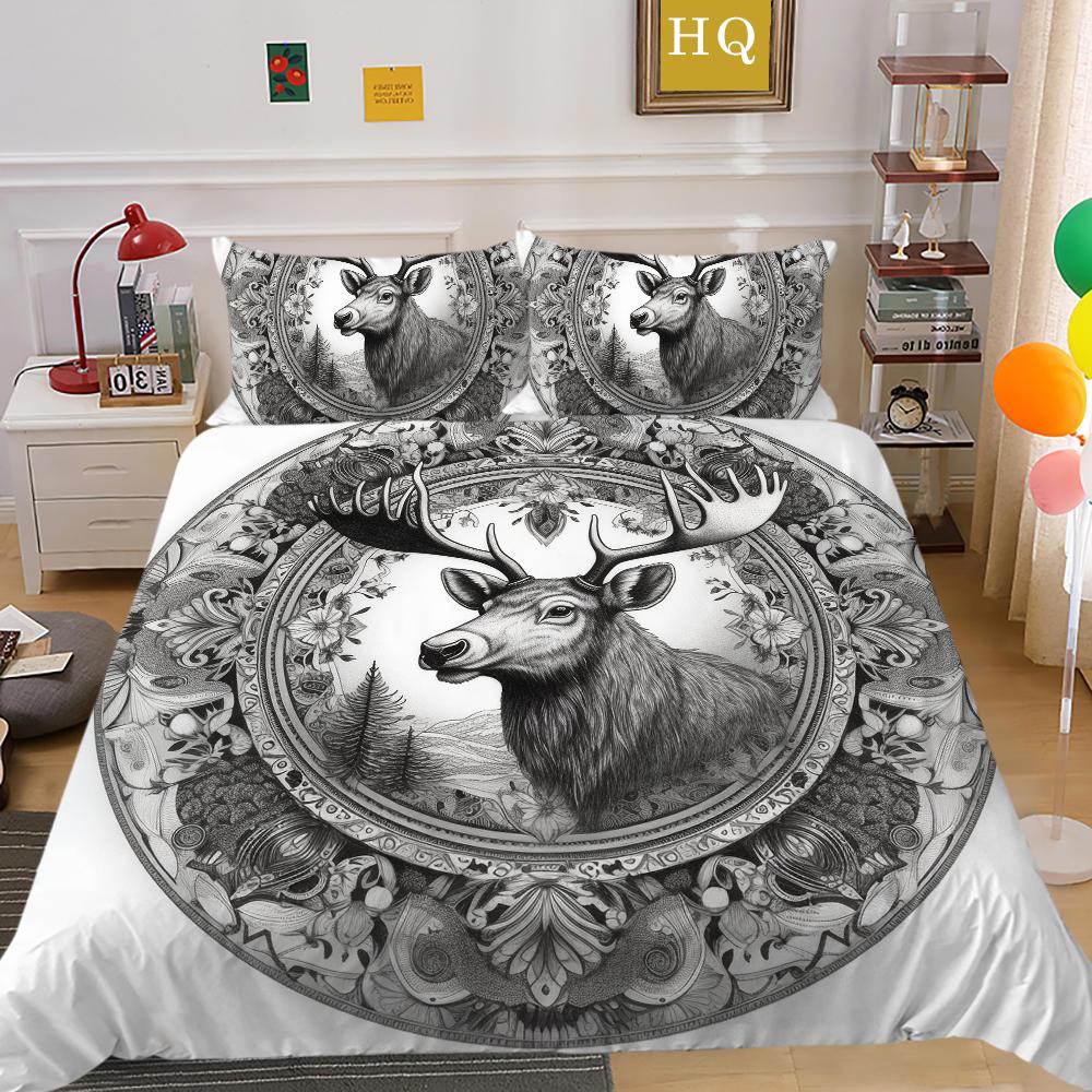 Așternut de pat de lux Costum Huse plapumă Textile pentru casă moale Față de pernă dimensiune king Femeie Decor dormitor din microfibră