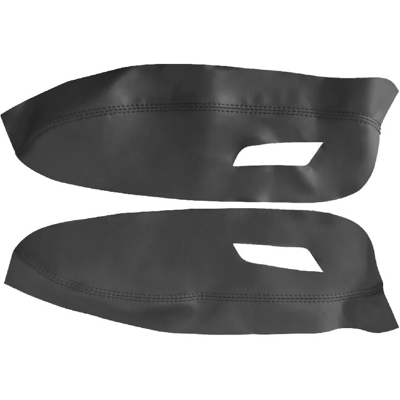 2 Stück Türarmlehnen-Panelabdeckung, Schwarze Türverkleidungs-Schutzhülle Ersatz-Mikrofaserkunstleder-Armlehnenabdeckung Schwarz Kompatibel mit Nissan Sentra 2013-2019