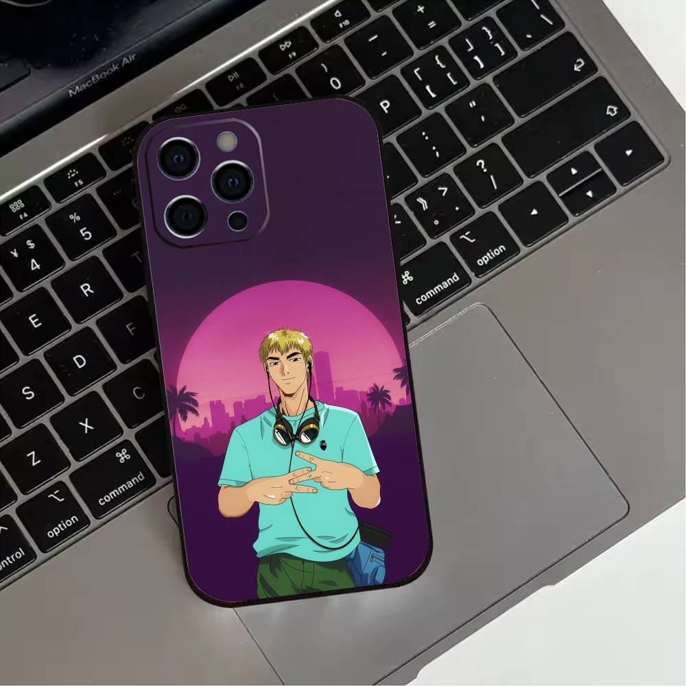 GTO G-Great T-Teacher O-Onizuka  Phone Case For iPhone 17,16,15,14,13,12,11 Plus,Pro Max,XS,Soft Silicone Black Cover