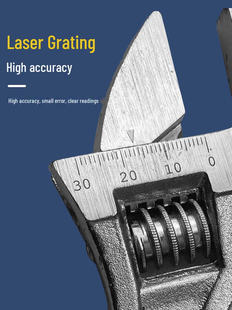 Adjustable Multi-Function Large-Opening Short Handle Wrench for Bathroom Use