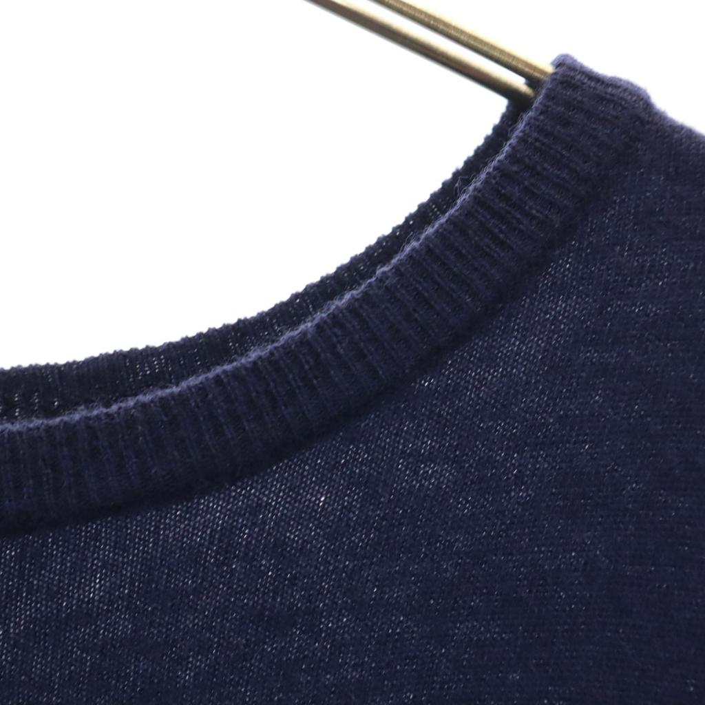 Mizuiro ind Hochgradiger Strickweste mit langem Schlitz F Marineblau Damen Gebraucht