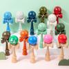 Crack Painted Kendama Toy Outdoor Fitness Balls Train Eye-hand Coordination for Children Adults Outdoor Fun Juggling Sports Ball