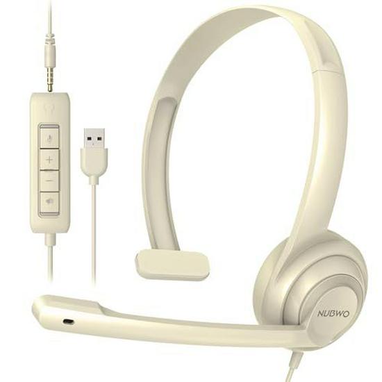 NUBWO HW02 Single-Sided Lightweight Wired Office Headset