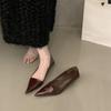 Damen spitze Lackleder Ballerinas zum Hineinschlüpfen Minimalistisch Elegant Freizeit Schuhe