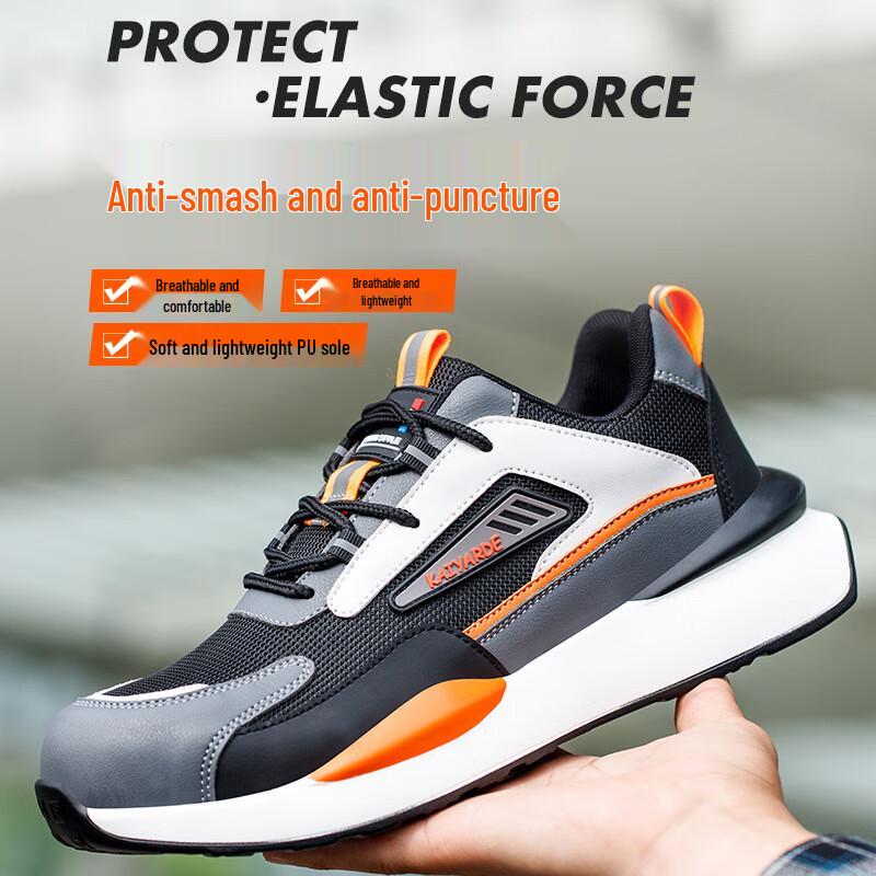 Bozong Men s Steel Toe Breathable Safety Shoes