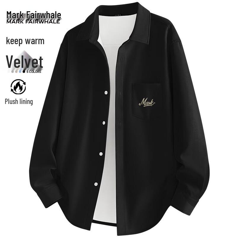Mark Fairwhale Men's Plush Lined Winter Long Sleeve Shirt