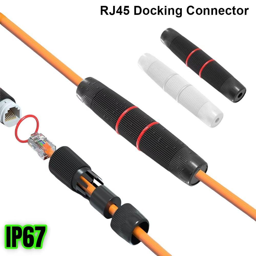 1Pcs Straight-through Network Cable Extender Double Head Cable Coupler New RJ45 Docking Connector