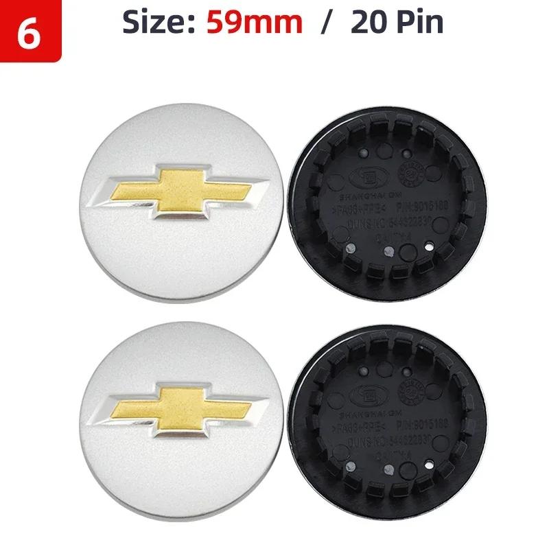 Bxhm8 4τμχ 53mm 58mm 59mm 64mm Καλύμματα Κέντρου Τροχών Αυτοκινήτου για Chevrolet Silverado Cavalier Equinox RS Trailblazer Spark