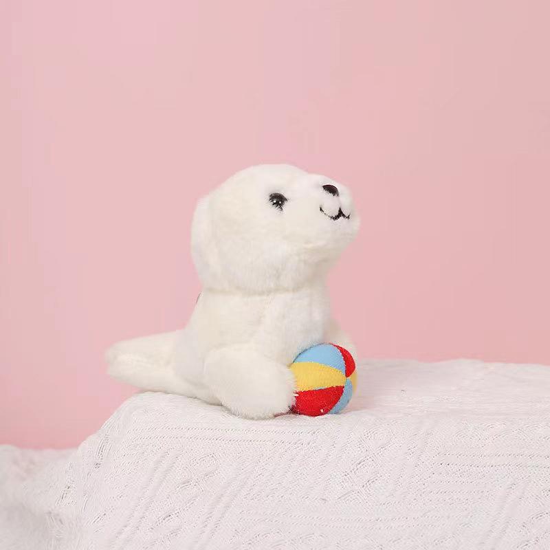 1Pcs Marine Animal Series Plush Toy Pendant Cute Little Dolphin Whale Sea Lion Dolphin Doll Keychain Pendant Bag Pendant