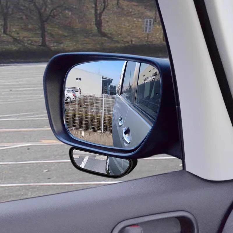 360 Grad verstellbarer Weitwinkel-Seitenrückspiegel, konvexer Spiegel mit totem Winkel für das Rückwärtsparken im Auto, zusätzlicher Rückspiegel