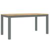 Vidaxl Panama Dining Table, Grey, 160X80X75 Cm, Pine Wood