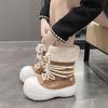 Fashion Snow boots, marlac boots, short hair long leg snow boots, winter style trendy  thick-soled boots