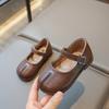 Korean Style Children's Shoe for Girl  Fashion Spring Non-slip Kids Leather Shoe Causal Versatile Toddler Flats Single Shoes