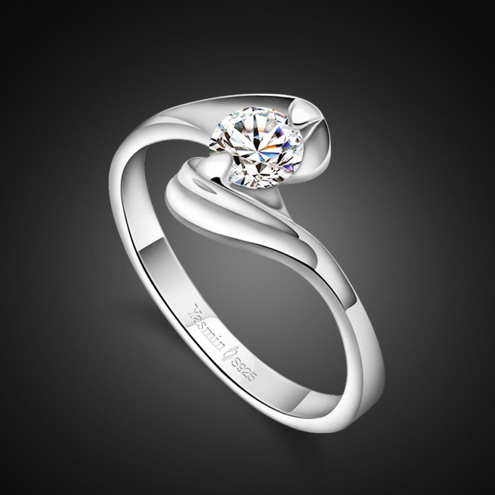 

Простое и холодное кольцо с цирконом, женская индивидуальность, трендовое, японское кольцо с платиновым покрытием 8