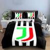 Juventus Black Striped Bedding Bedding Duvet Cover Set Duvet Cover Pillowcases  (1 * Duvet Cover 2 * Pillowcases, without duvet insert)