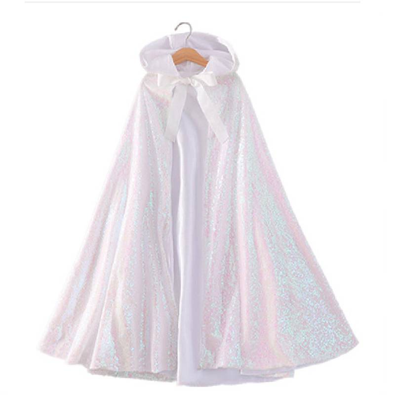 Frozen Cloak Cosplay Costumes Children Cape Stage Performance Halloween Party