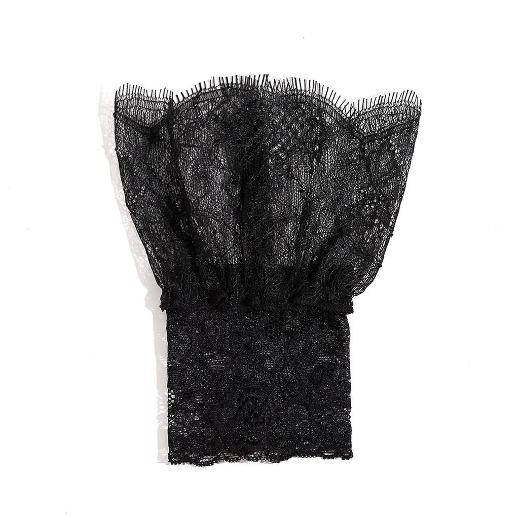 Lace Flower False Sleeves Wrist Cuffs Sleeves for Anime Event Role Playing Handwear Decorative Armcovers for Women Wear