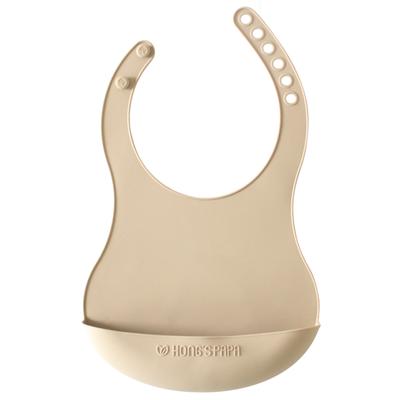 Hongspa Pa Platinum Silicone Bib, Noz de caramelo, 1 peça, 1 peça