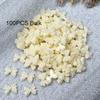50/100 pezzi Rosa Bianco Kawaii Fiocco Ciondolo per Unghie 3D Resina Fiocco Flatback Gemme per Unghie 8*10mm Strass Gioielli per Nail Art #Papillon