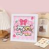 LAOFENDS 5D Diamond Art Kit, Full Paste Type, Bead Embroidery DIY Craft Set, Comes with Frame, Mosaic Art for Beginners, Cute Painting Handmade