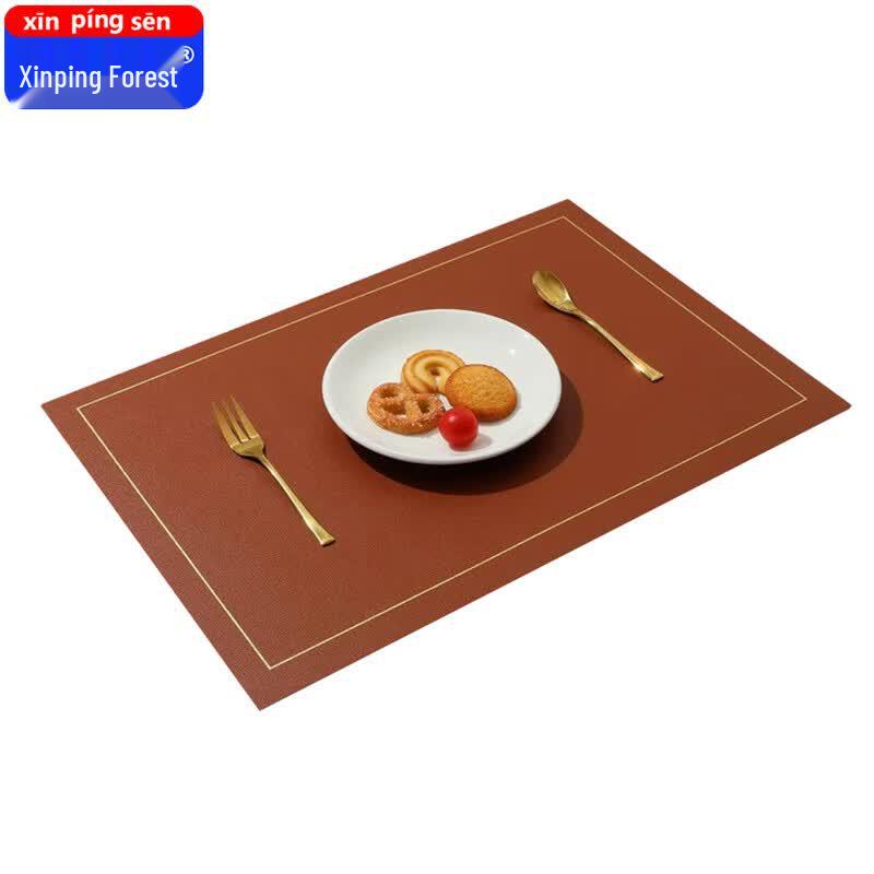Xin Pingsen Double-Sided Leather Placemat 43*30cm (2 pieces)