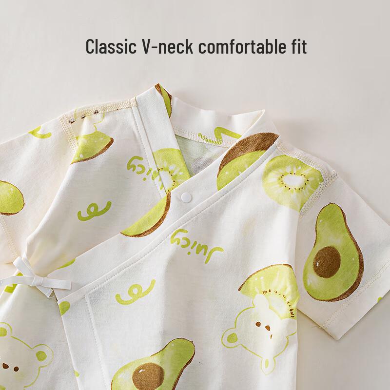 Shubeiyi 2-Piece Newborn Baby Short Sleeve Romper Set