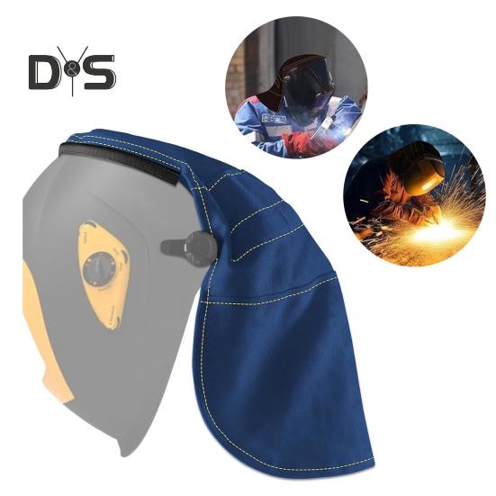 Schweißhelm-Kopfbandabdeckung, flammhemmend, blendfrei, universell, einfach zu installieren, erweiterter Schutz für den Helm