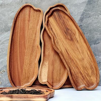 Holztablett, Snacktablett, Frühstückstablett, Feinkosttablett, Käsetablett, Desserttablett, Badezimmer-Kosmetiktablett für Frühstück, Couchtisch, Zuhause, Esszimmer