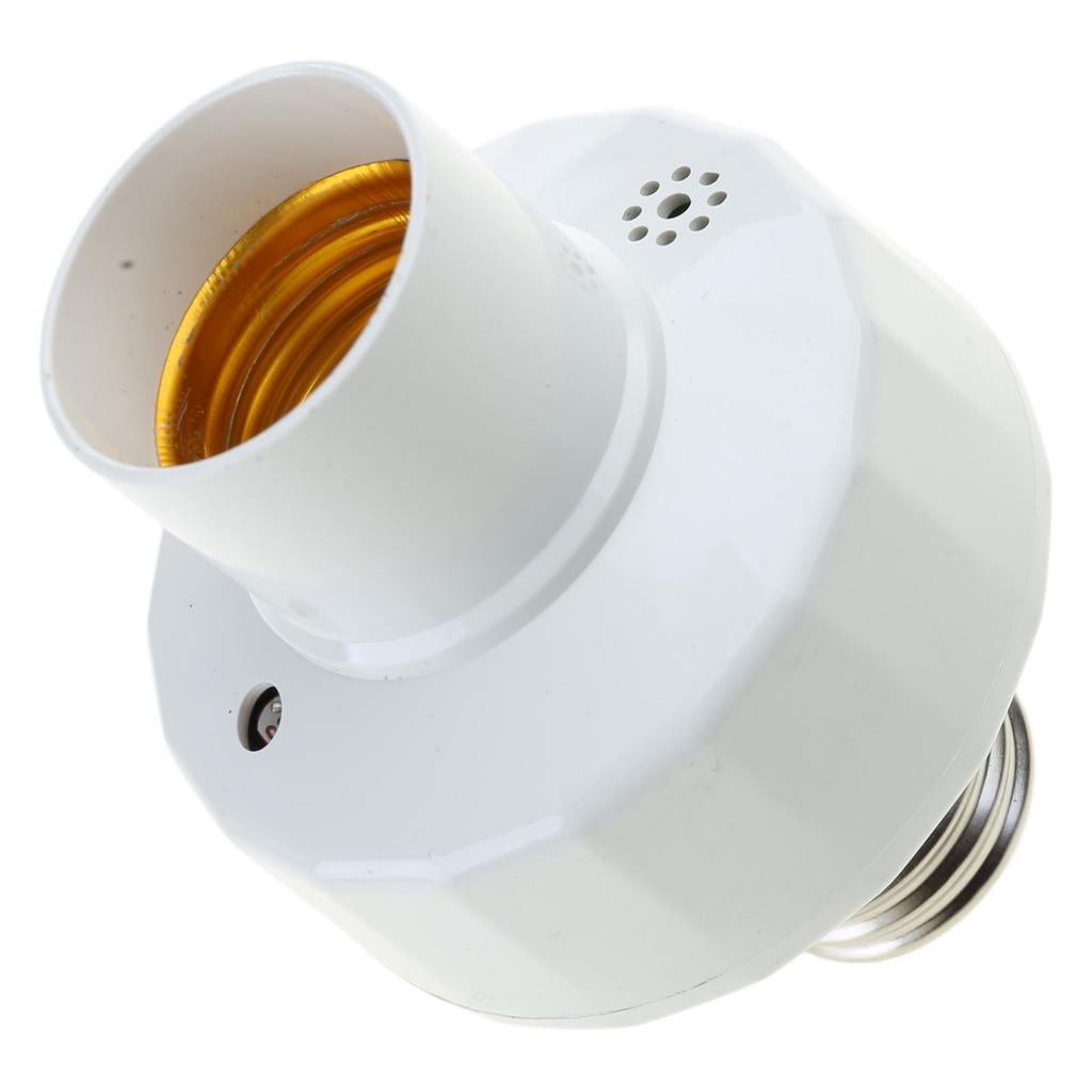 E27 Socket Motion Sensor Light Bulb Holder Motion Sensor Light Socket with Adjustable Delay for Home Garage Lighting