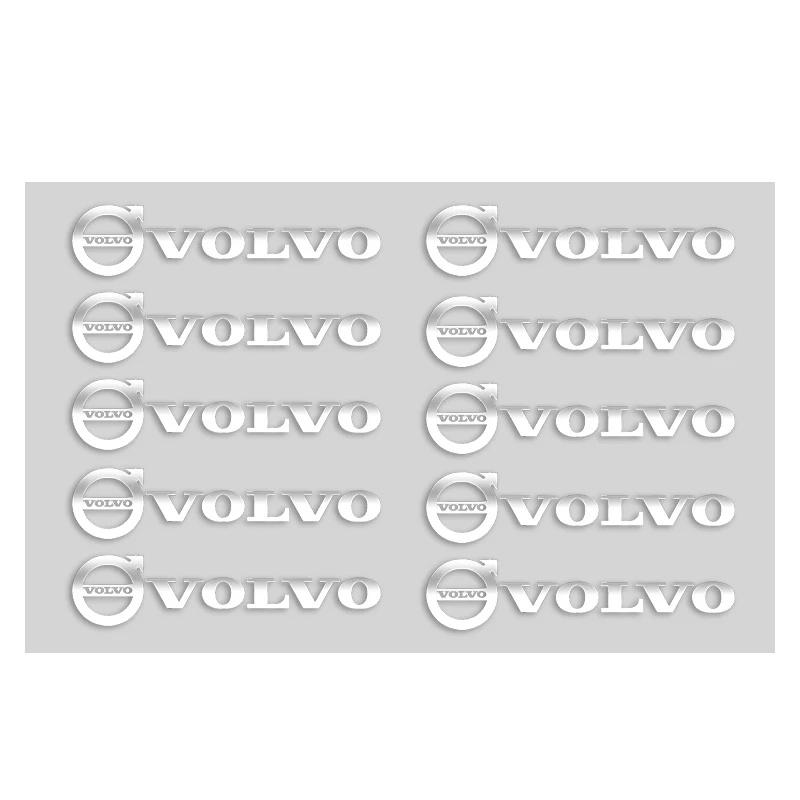 khbcr5 3D Metal Volvo Car Logo Stickers, Interior Decorative Emblem Badge Decals for Volvo XC40 XC60 XC90 S60 S90 V50 Auto Accessories