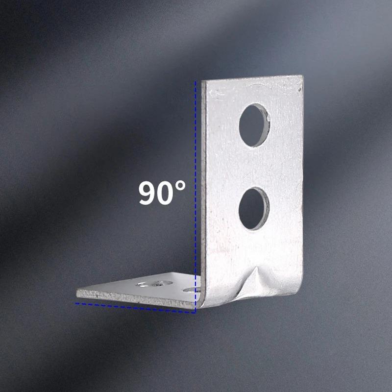 12 stuks L-vormige Metalen Hoekbeugels Lade Plaat Wandbeugel Bevestiging Rechte Hoek Beugels Meubilair Hardware