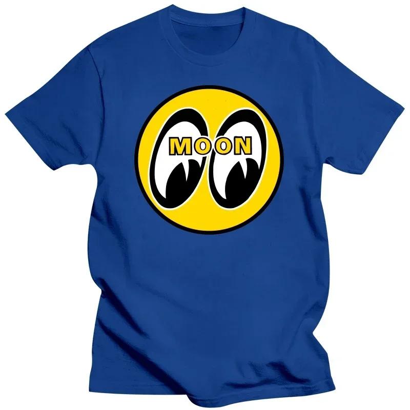 Classic American Tuner Car Culture Mooneyes Moon Graphic Print T-shirt Men Women High-street Hip Hop Fashion Loose Casual Oversized Top Summer New Tee
