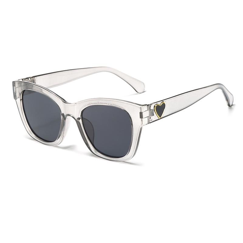 Exquisite Square Sun Glasses Women Men Heart-shaped Decoration Sunglasses Party Travel Female Male Eyeglasses