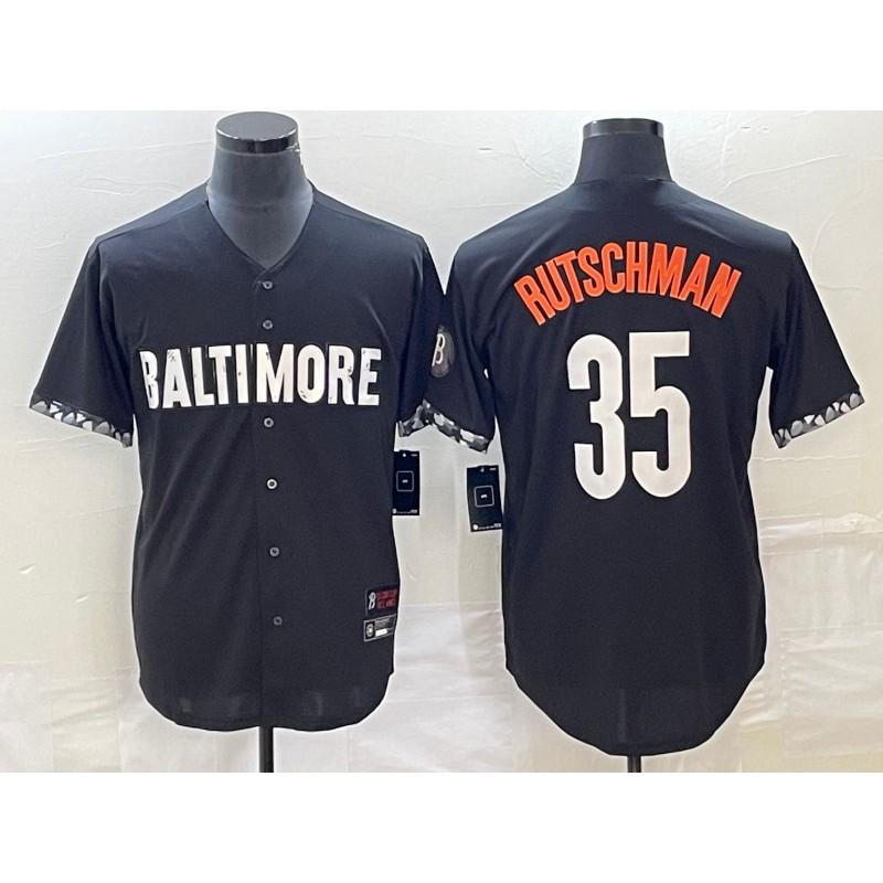 Baltimore Orioles Baseball Jersey 2 35 Rutschman Striped Sports Shirt Men