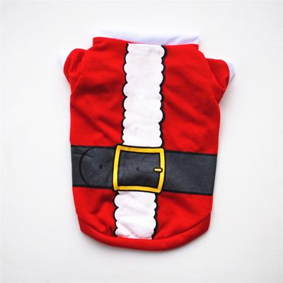 Santa Claus Style Pet Festival Clothing Dog Clothes Sweat Cloth T-shirt