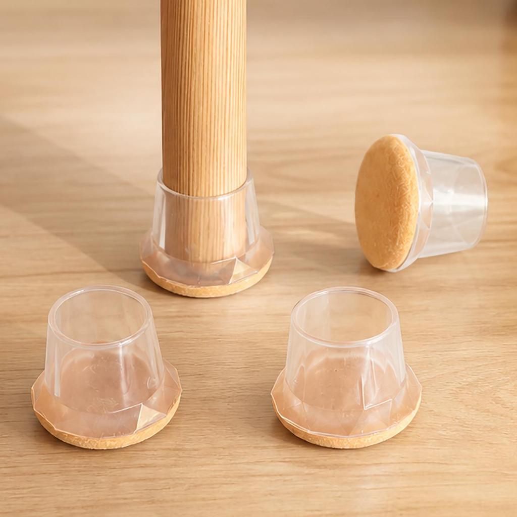 Universal Silicone Chair Leg Caps: Wear-Resistant, Anti-Slip Stool and Table Foot Pads