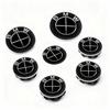 JKGN2 4Pcs BMW M Emblem Floating Wheel Center Caps 56MM/68MM Diameter Hub Cover for E46 E36 E34 F10 E90 F30 E60 E53 E30 E92 E87 Car Ac