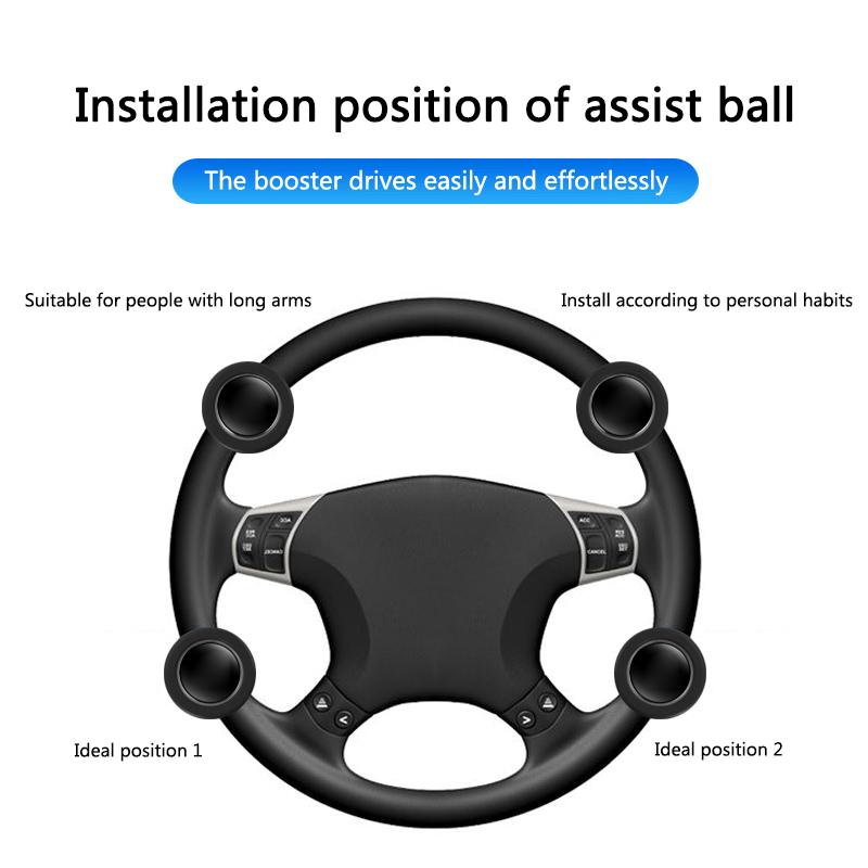 Car 360° Steering Wheel Spinner Knob Power Handle Ball Turning Helper Auxiliary Booster For Volvo XC60 V90 XC90 S90 S60 C30 XC40
