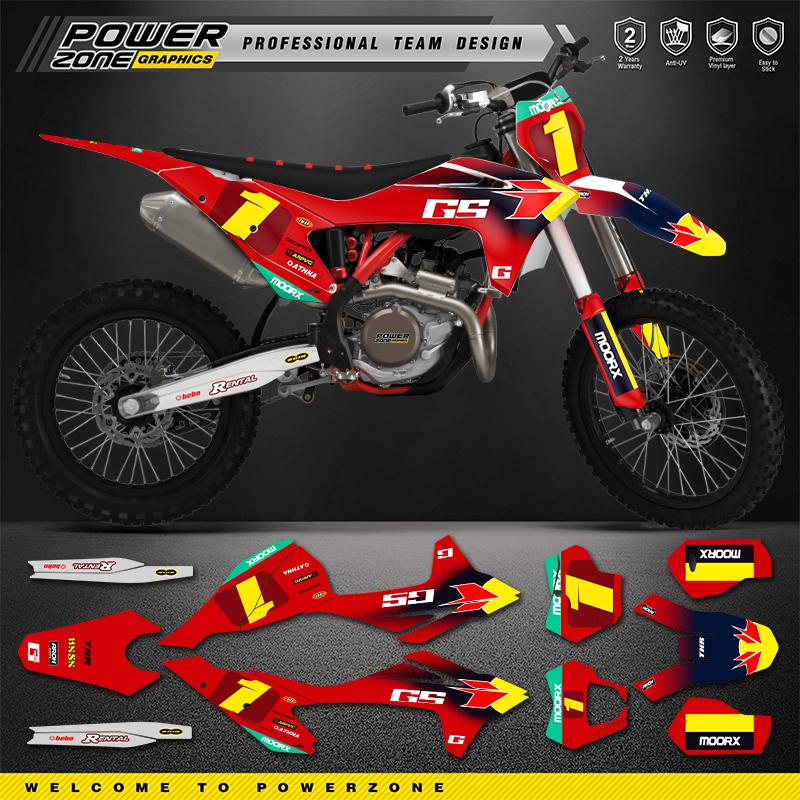 PowerZone  For GASGAS EC MC Custom Team Graphics Backgrounds Decals Stickers Kit For GASGAS EC MC 2021 2022 2023 41