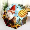 Sunflower pattern, automatic folding umbrella, portable and foldable design, 8 ribs, a Christmas or birthday gift.