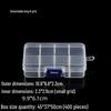Rectangular Transparent PP Plastic Storage Box for Stationery, Cards, Hardware, Jewelry, and Fishing Gear